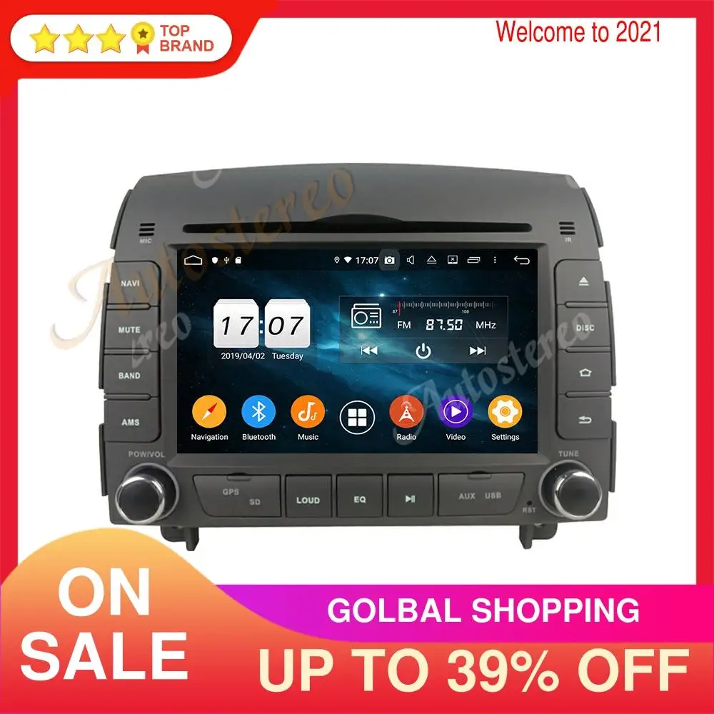 baratas Para Hyundai Sonata Nf Yu Xiang 2004-08 Android10 128 Carro Dvd Player Unidade De Cabeça De Navegação Gps Rádio Do Carro Auto Gravador De Fita Estéreo