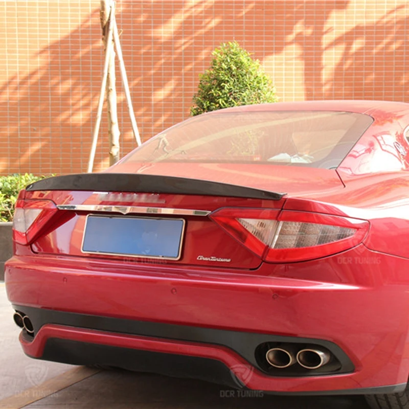 Углеродное волокно заднее крыло багажника выступ Спойлеры подходит для Maserati Gran TURISMO GT GTS Coupe 2 двери 2011