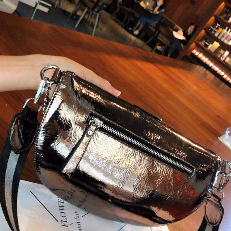 

Microfiber Synthetic Leather Chain Silver Purses and Handbags for Women Shoulder Crossbody Small Female Luxury Bolso