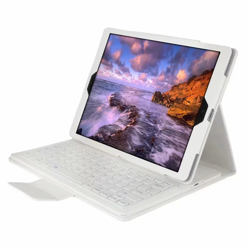 FULAIKATE Bluetooth клавиатура для iPad Pro 12 9 2015/2017 подставка литчи Чехол книжка Съемная