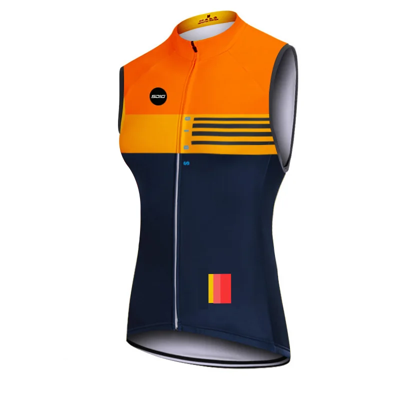 Осенний Профессиональный легкий ветрозащитный велосипедный жилет высшего