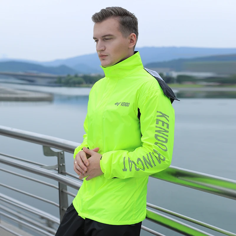 Мотоциклетный мужской дождевик утепленный водонепроницаемый зеленый для