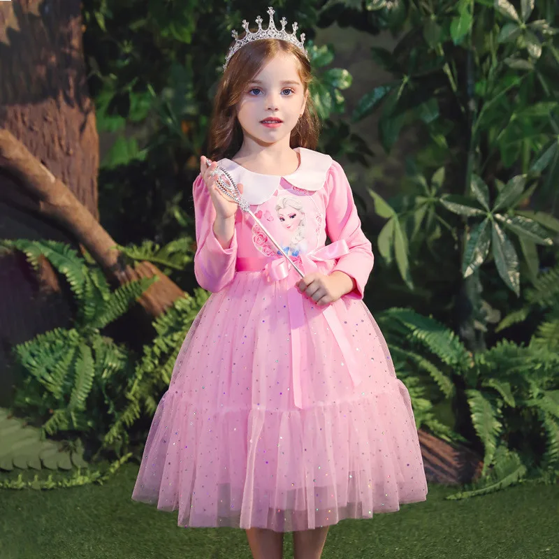 Baby Girl Elsa Princess Dresses Kids Toddler Christmas Birthday Party Winter Dress Teen Cartoon Cosplay Clothes Vestido 2019 New | Детская
