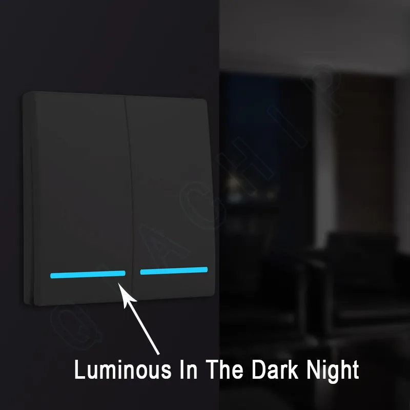 Беспроводной Радиочастотный настенный панельный передатчик FUNSHION 433 МГц 110 В