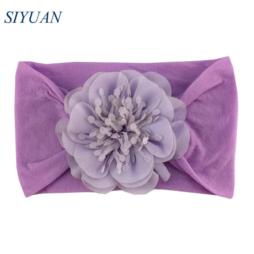 1 шт./лот Широкая мягкая эластичная нейлоновая повязка на голову с 3