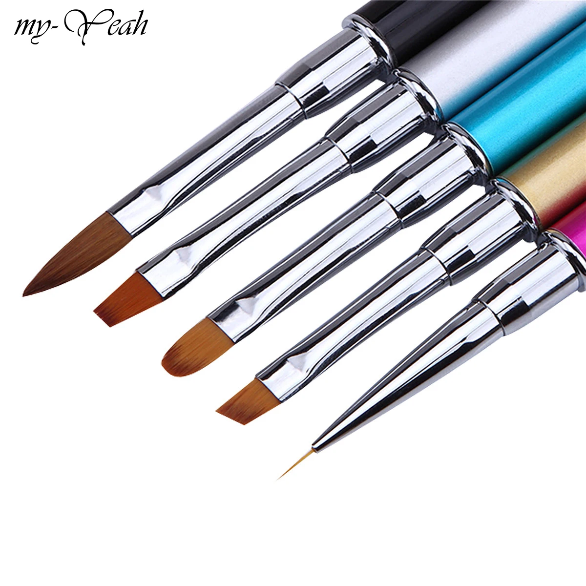 Nail Art Rhinestone Acrylic Handle Carving Nails UV Gel Painting Brush Lines Liner DIY Design Drawing Pen Manicure Tool Home | Красота и