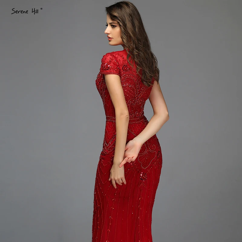 Дубай серое платье с коротким рукавом Вечерние платья Дизайн Бисер Роскошные