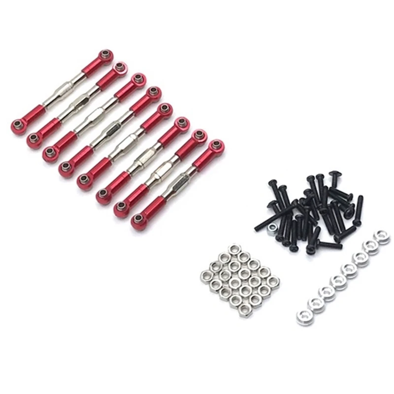 

for WPL C14 C24 C24-1 MN D90 D99 MN99S Metal Pull Rod Steering Link Set RC Car Upgrade Accessories Parts