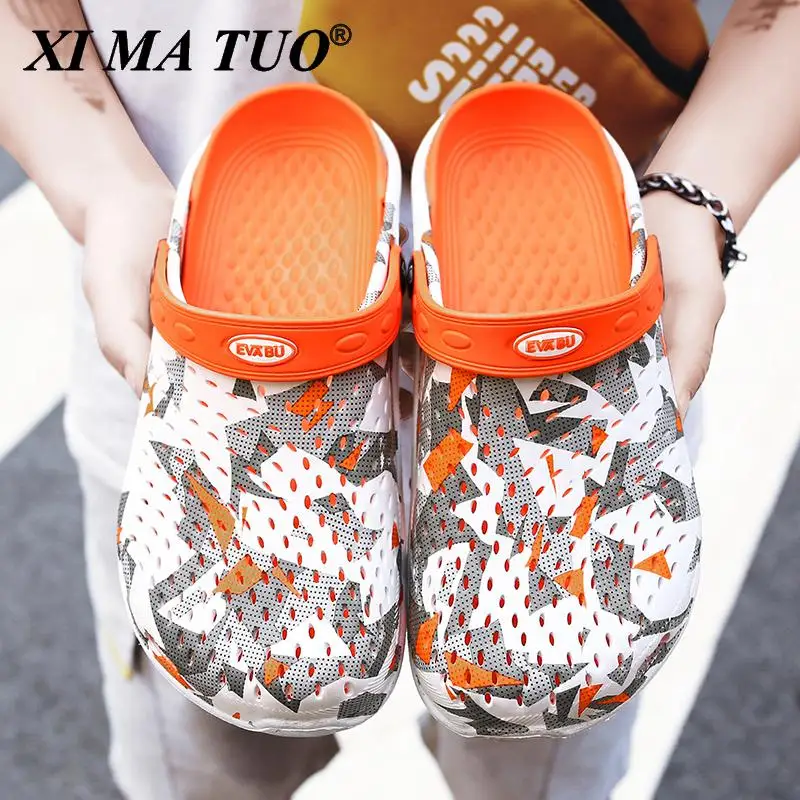 Сандалии женские садовые унисекс тапочки из ЭВА рабочая медицинская обувь для