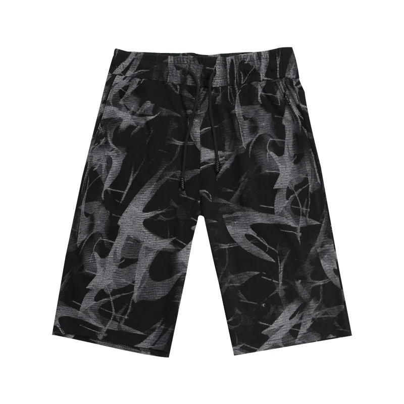 Шорты мужские для фитнеса повседневные эластичные Пляжные штаны с поясом