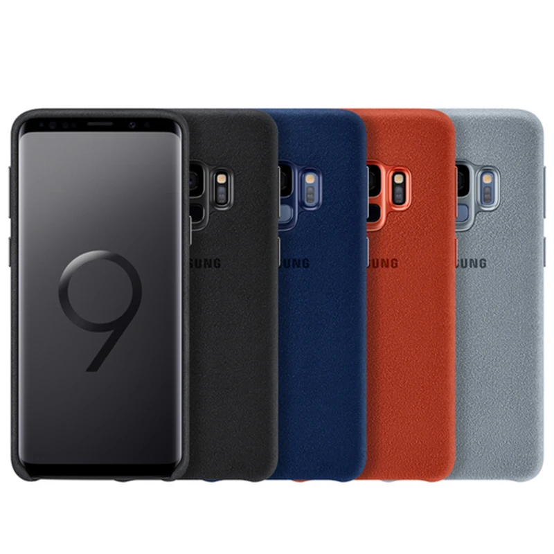Samsung Galaxy S9 Plus + замшевый кожаный чехол против отпечатков пальцев задняя защитная