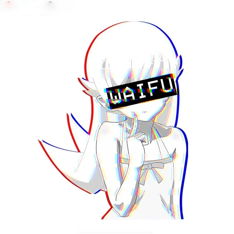 

Автомобильная наклейка Three Ratels FC517 Shinobu Waifu аниме наклейка для ноутбука 15 см * 15 см