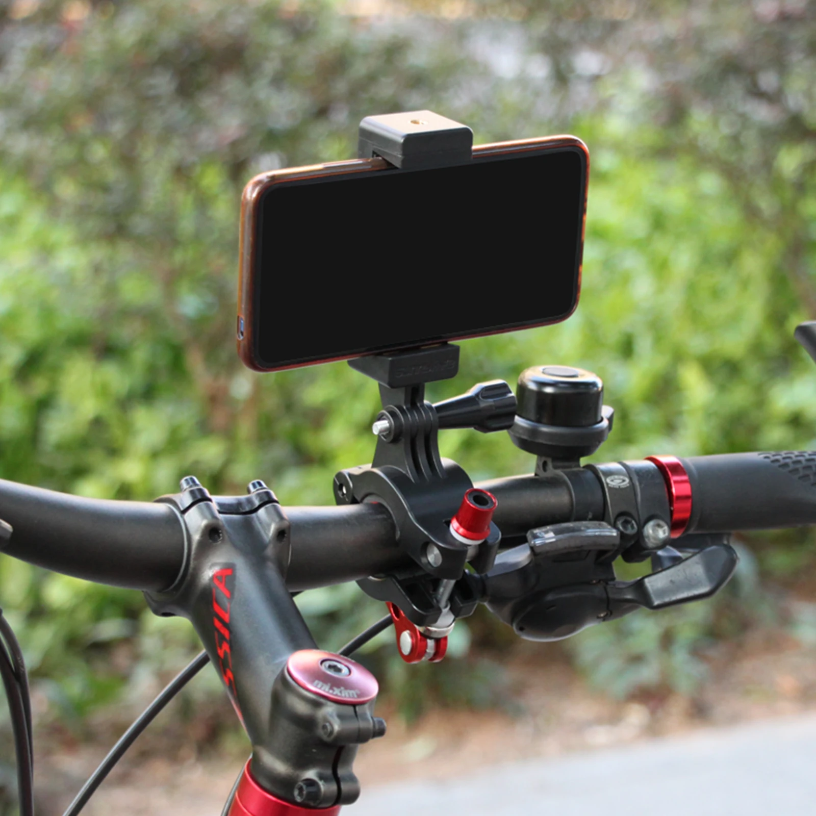 

Sunnylife Suitable for GoPro Accessories Selfie Stick Mobile Phone Clip Universal Bicycle Riding Fixed Bracket