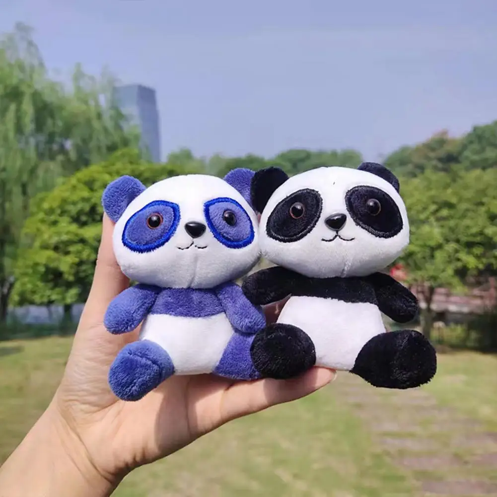 

Stuffed Panda Keyring Cozy Lightweight Anti-shedding Cute Cartoon Panda Plush Stuffed Keyring