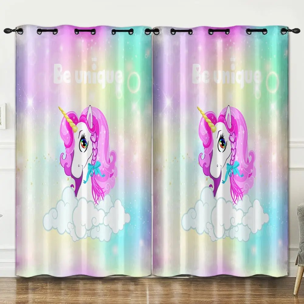 Милые перфорированные занавески для спальни гостиной фона украшения розовые