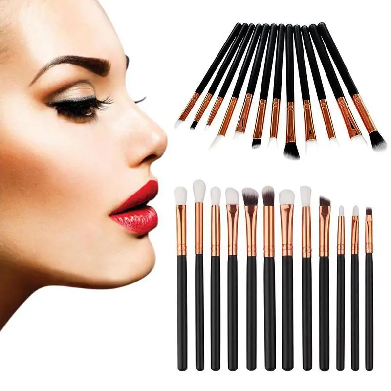 12 шт./компл. профессиональный косметический макияж кисти наборы тональный