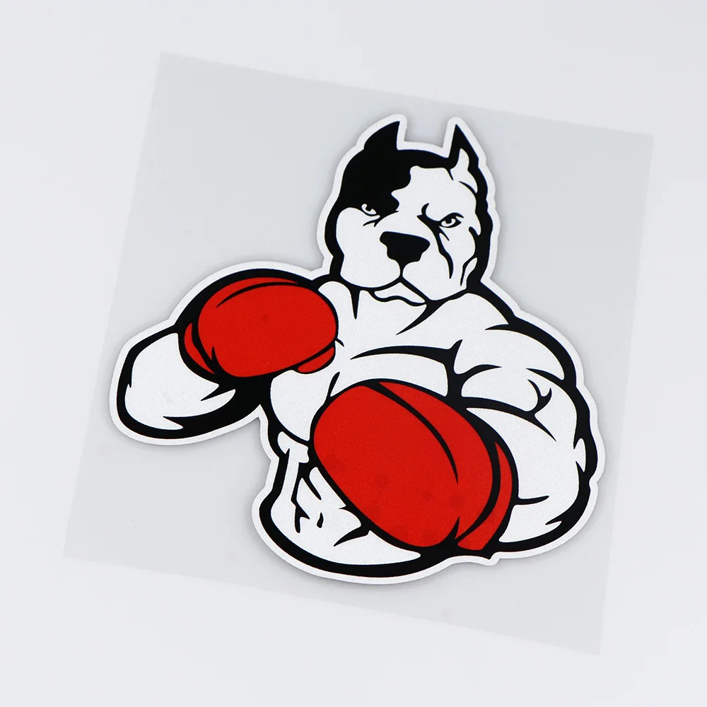 

Car Styling Powerful Pitbull Boxer Dog Bulldog Auto Door Window Body Decorate Sticker Decals