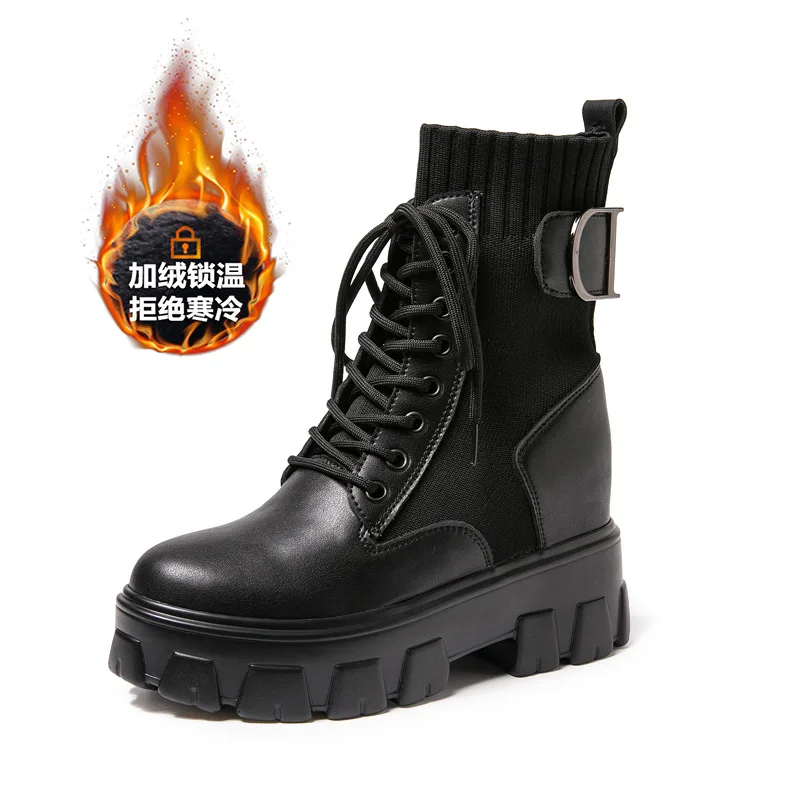 

boots women's 2020 new autumn thick bottomed British style women's short boots