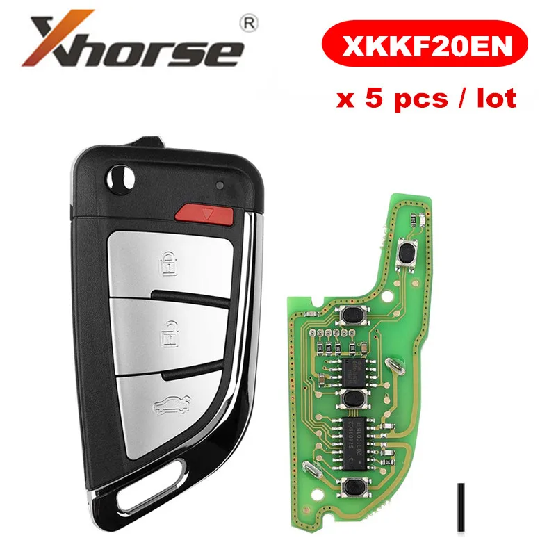 Xhorse XKKF20EN KNIFE 2 Style (Flip 3BTN) для VVDI Key Tool 5 шт./лот| |