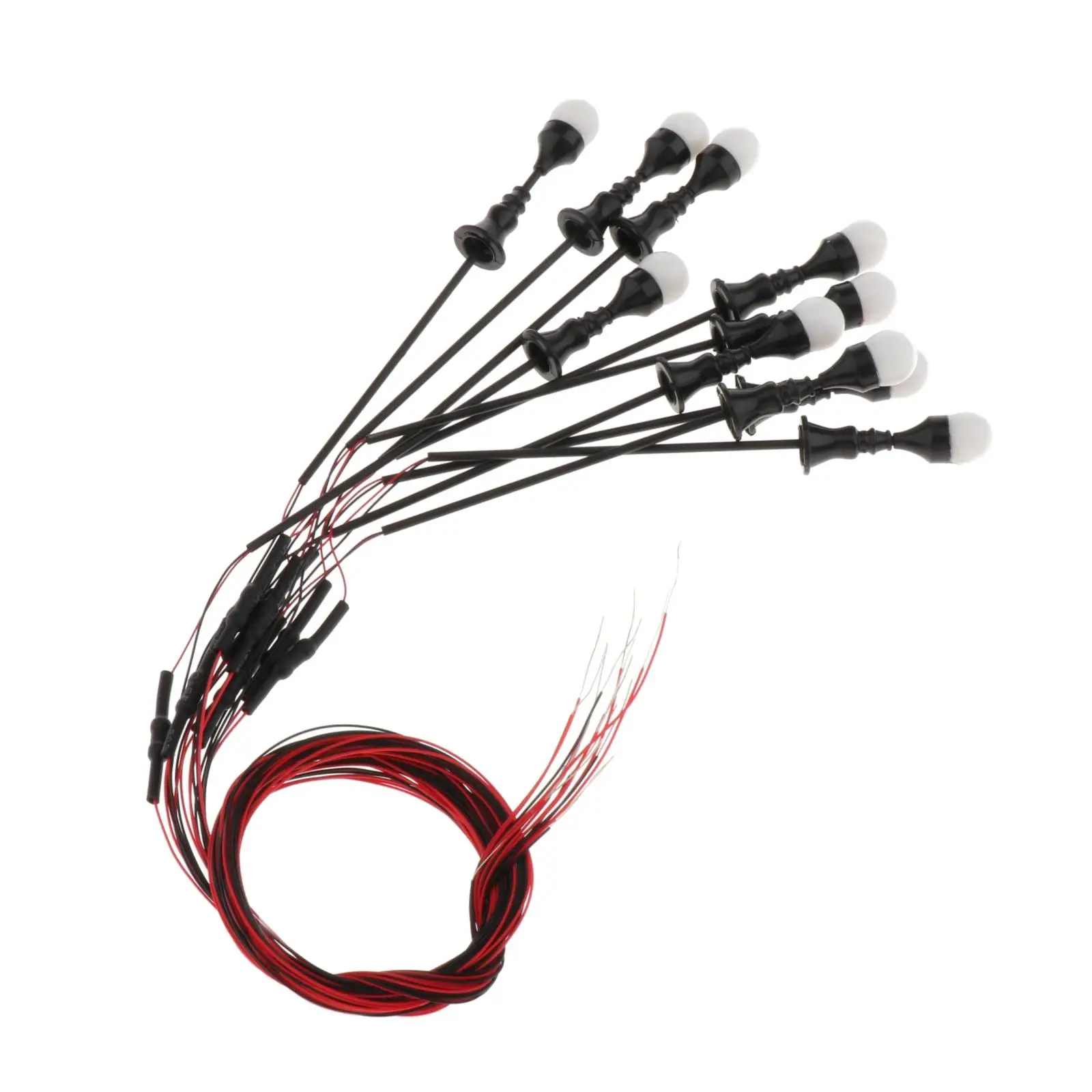 

10 шт. поезд светильник s ландшафт для железной дороги Миниатюрный 12 В Одна Головка теплый белый свет Светодиодная лампа Модель 1:100-1:150 Калибр