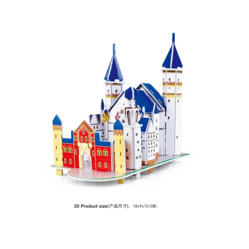 

3D пазл мир историческая классическая архитектура германия Новый Лебедь камень замок модель обучающие игрушки для детей Подарки
