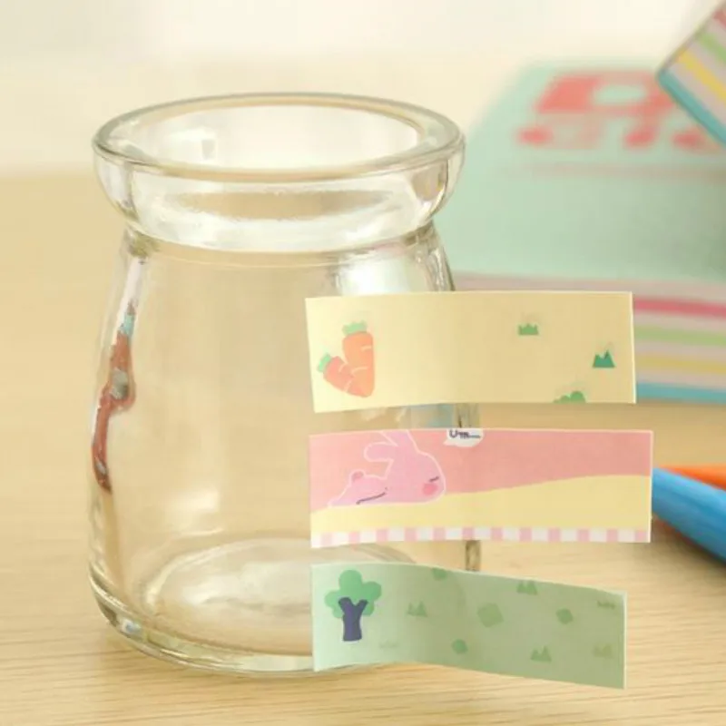 Милые наклейки на 160 страниц стикер для заметок бумажные блокноты офиса и
