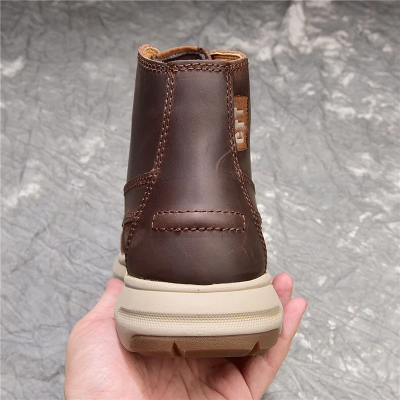 Ботинки мартинсы из воловьей кожи для мужчин и женщин повседневные полуботинки