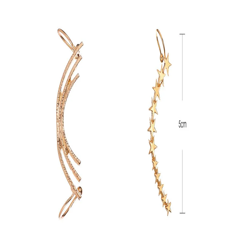 Серьги в стиле бохо женские простые подарочные золотистые гвоздики с вечерние