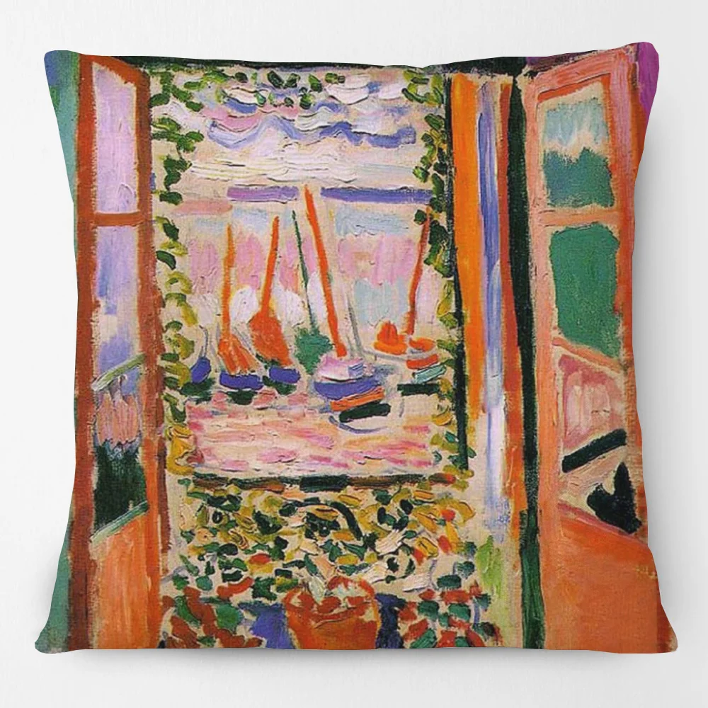 Henri Matisse Colour Paintings Art Cushion Covers Harmony in Red Decorative Sofa Throw Pillow Case | Дом и сад