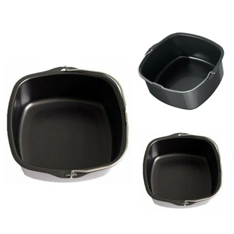 

1*Cake baking basket Tool Cake baking basket Spare airfryer replacement basket Parts Oven Airfryer Dish Stainless Steel