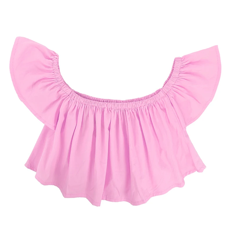 Комплект летней одежды для маленьких девочек костюм из 3 предметов топы с