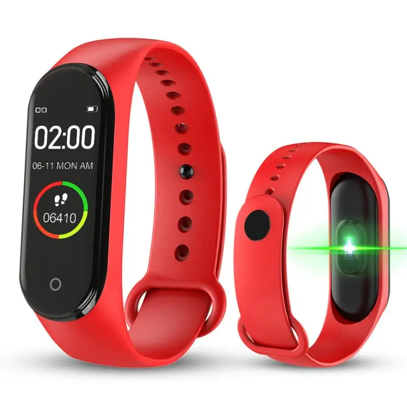 

2020 M4 Smart band Fitness Watch Tracker Sport bracelet Heart Rate Blood Pressure Smartband Monitor Health Wristband Fitness