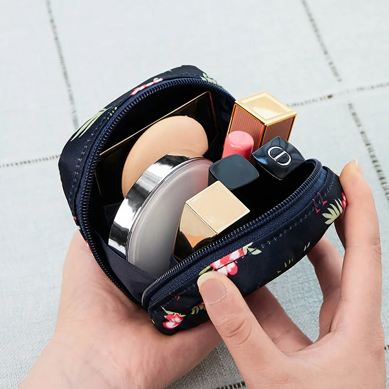 

Mini Waterproof Women's Cosmetic Bag Girls Flamingo Lipstick Make Up Bags Female Small Travel Makeup Pouch Organizer Case kit