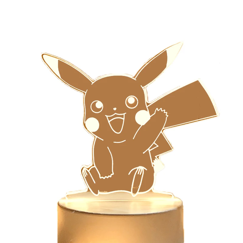 

Pokemon Pikachu Ornaments Action Figure Doll Birthday Gift Doll Blind Box LED Model Kids Collect Toys Gifts