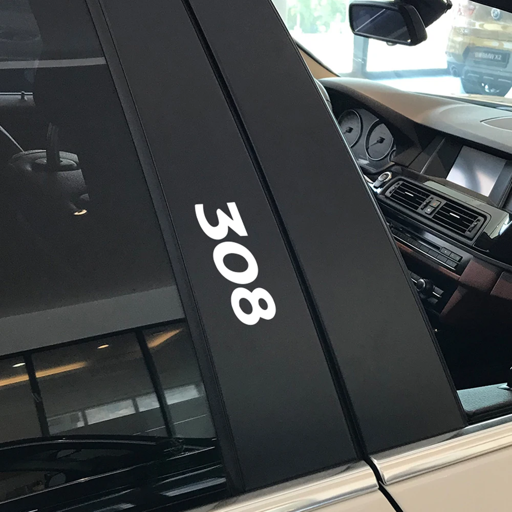 4 шт творческие Captivation виниловые наклейки на автомобиль и надписи для Peugeot 308 Авто