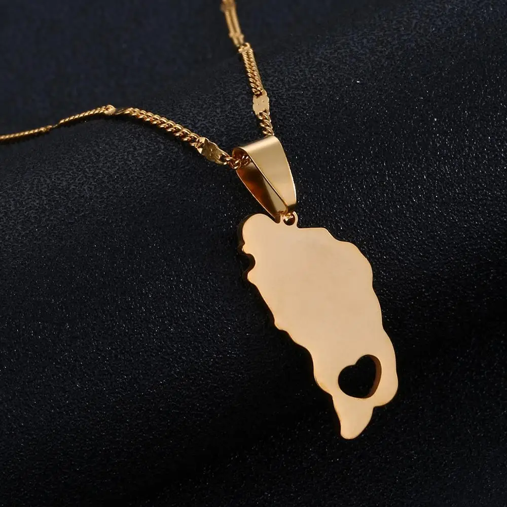 Ожерелья с подвесками из нержавеющей стали изображением карты австралийским