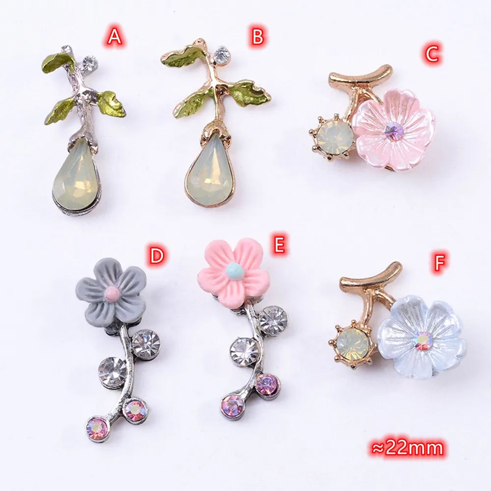 

Flatback Flowers for Nail Art Decoraiton 20pcs Rhinestone Charms DIY Earrings Pendants Necklaces Findings Vintage Peach Flowers