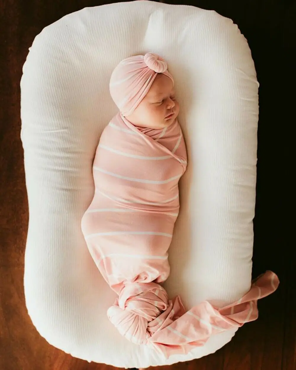 2019 Brand 2pcs Newborn Baby Boy Cocoon Swaddle Solid Blanket Sleeping Muslin Wrap Hat Set | Мать и ребенок