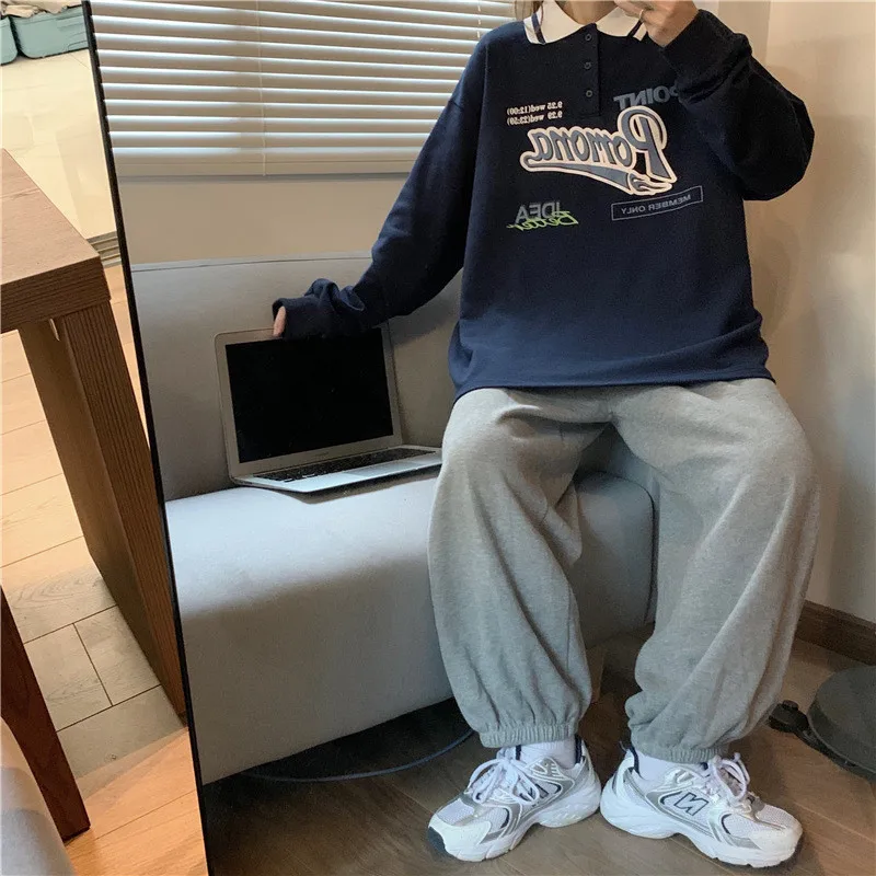 Женский свитшот с длинным рукавом винтажная толстовка капюшоном и принтом букв в