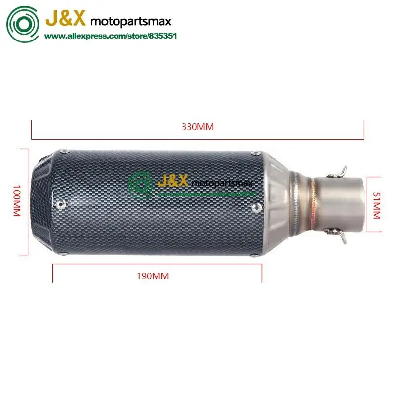 Мотоциклетная полная выхлопная система Escape Slip On для Yamaha YZF R15 R125 MT125 V3 MT15 MT-15 2008-2017