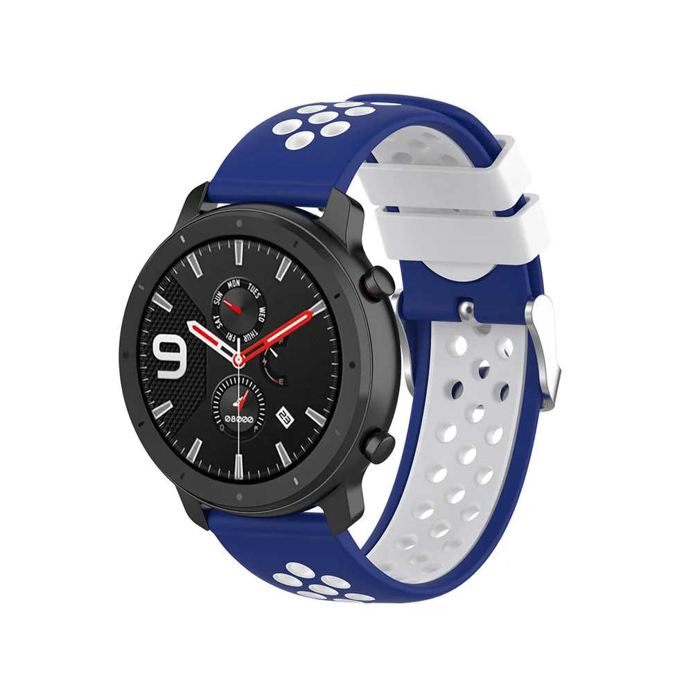 Силиконовый ремешок 20 мм для Garmin VIVOMOVE 3/HR Sport для samsung Galaxy Watch 42 мм R815 для Timex Weekender/Expedition