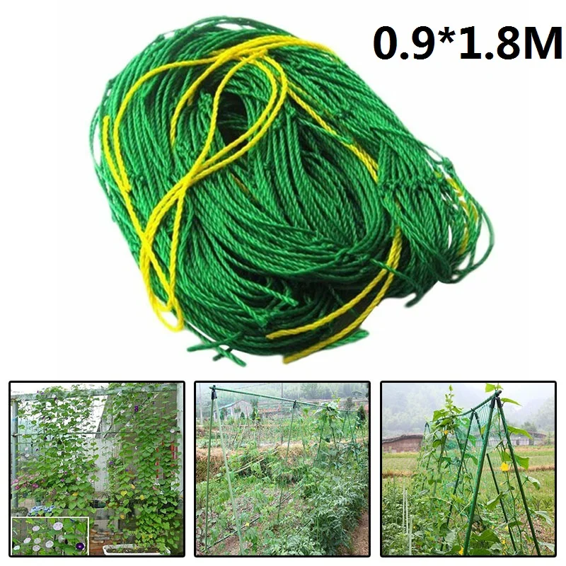 

0.9x1.8m Climbing Net Cucumber Net Flowers support Trellis Support Plastic Bean Plant