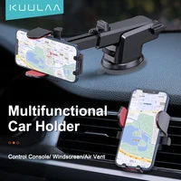 kuulaa car phone holder mobile phone holder stand in car no magnetic 360%c2%b0 rotation gps mount support for iphone 12 pro max