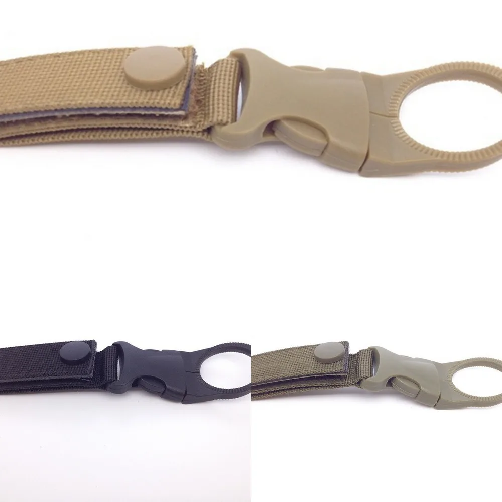 

Molle прикрепляет рюкзак для отдыха на открытом воздухе с карабином, крючок для кемпинга, походов, зажим для бутылки с водой, подвесная застежк...