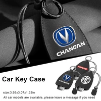 1pcs car suede key case leather keychain for c90 xc60 v40 c30 s60 s40 xc90 xc40 fh v50 fh4 penta s80 xc70 auto goods accessories