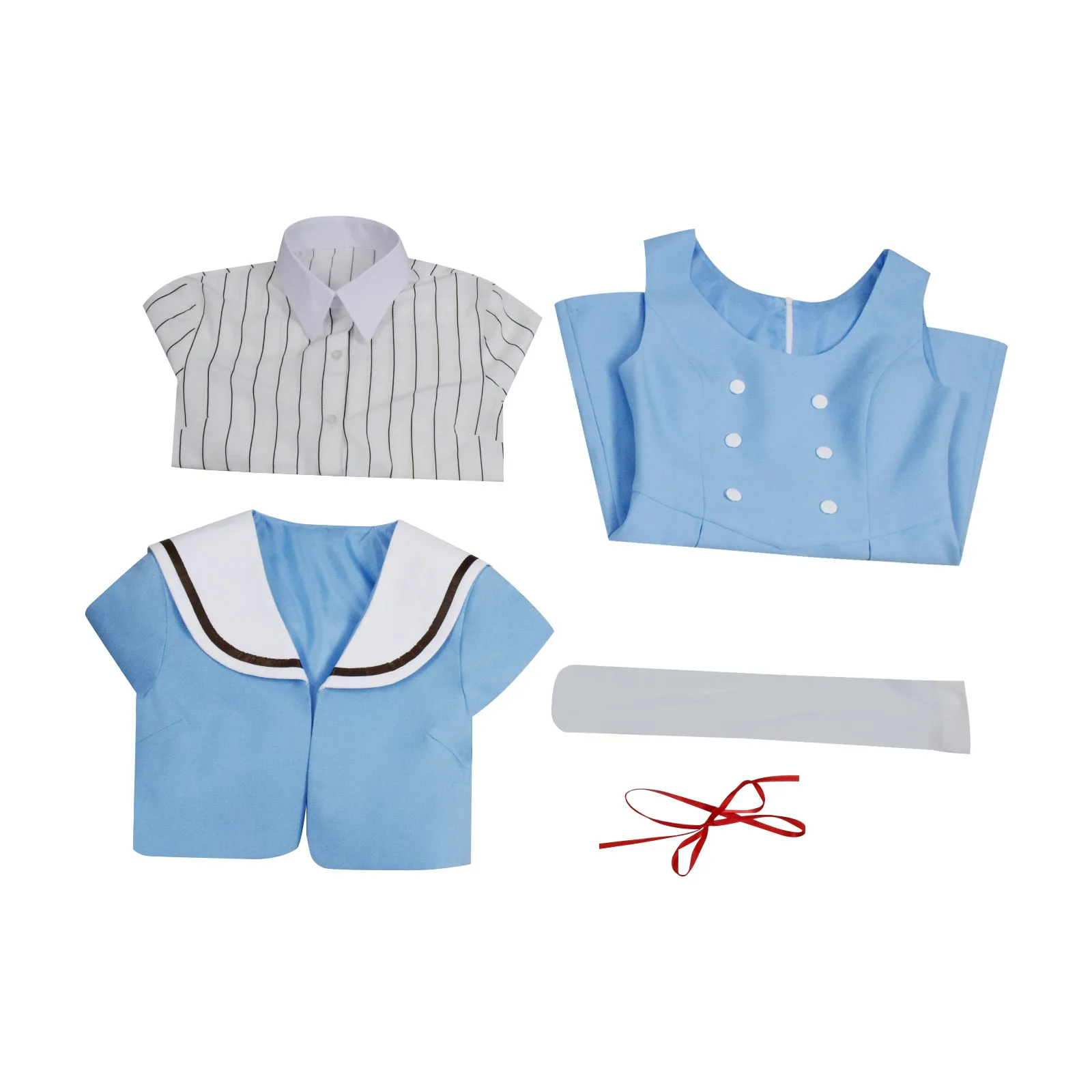 Карнавальный костюм Shinzaki Kuon из аниме с высокой посадкой женское платье для