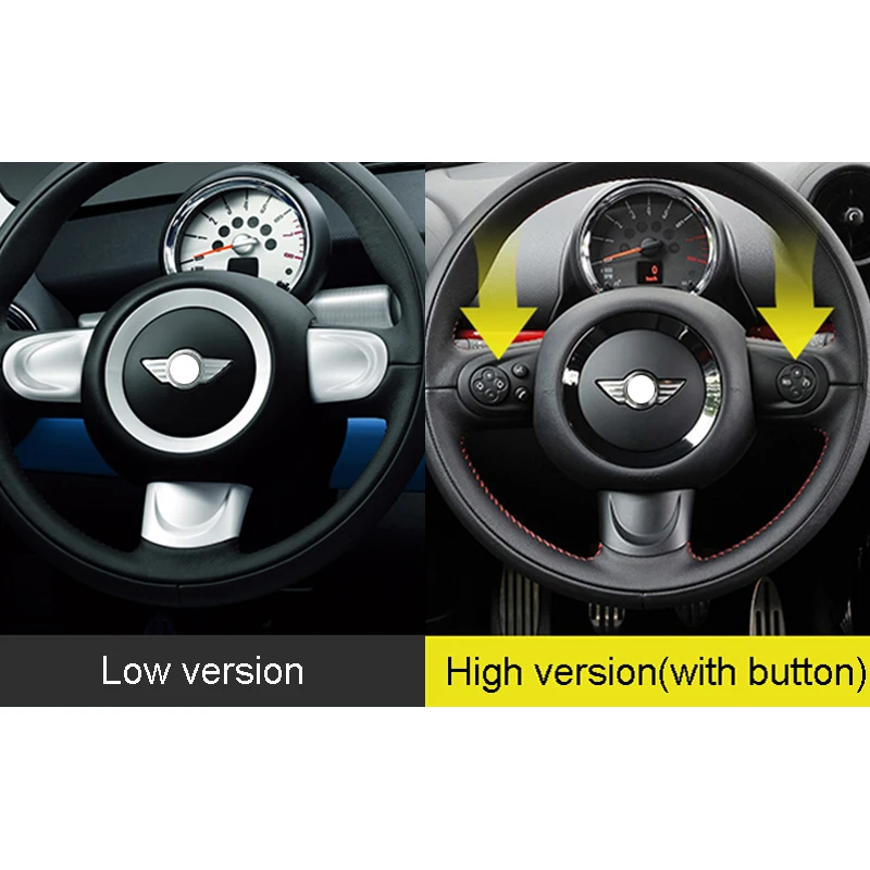 Car Styling Steering Wheel Case Sticker Moulding Cover for Mini Cooper One S JCW R55 R56 R57 R58 R59 R60 R61 accessories | Автомобили и