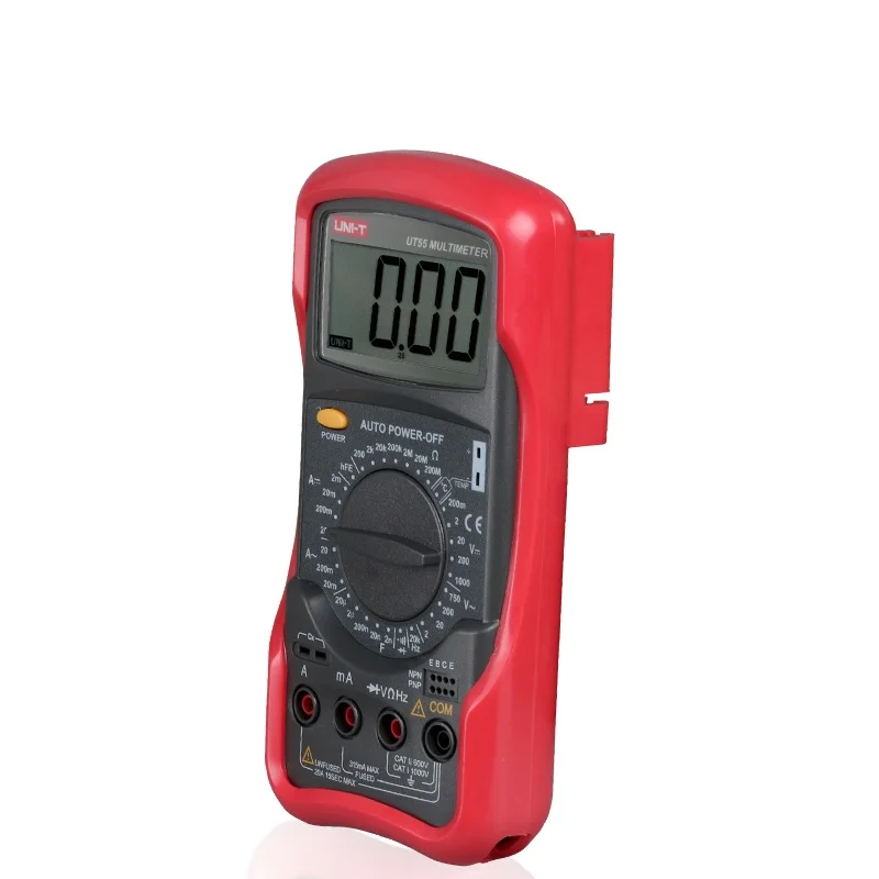 UNI-T UT55 1000V 20A DMM AC DC Вольтметр сопротивление диода температурный тест Стандартный