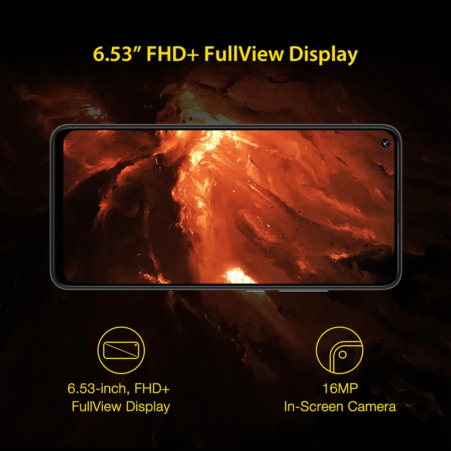 UMIDIGI Power 3 Android 10 48-мегапиксельная четырехъядерная AI камера 6150 мАч 6 53 &quotFHD + 4 Гб 64 ГБ
