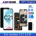 100% Оригинальный дисплей 6,5 дюйма для Realme C21, детали для замены ЖК-дисплея для Realme C21 RMX3201